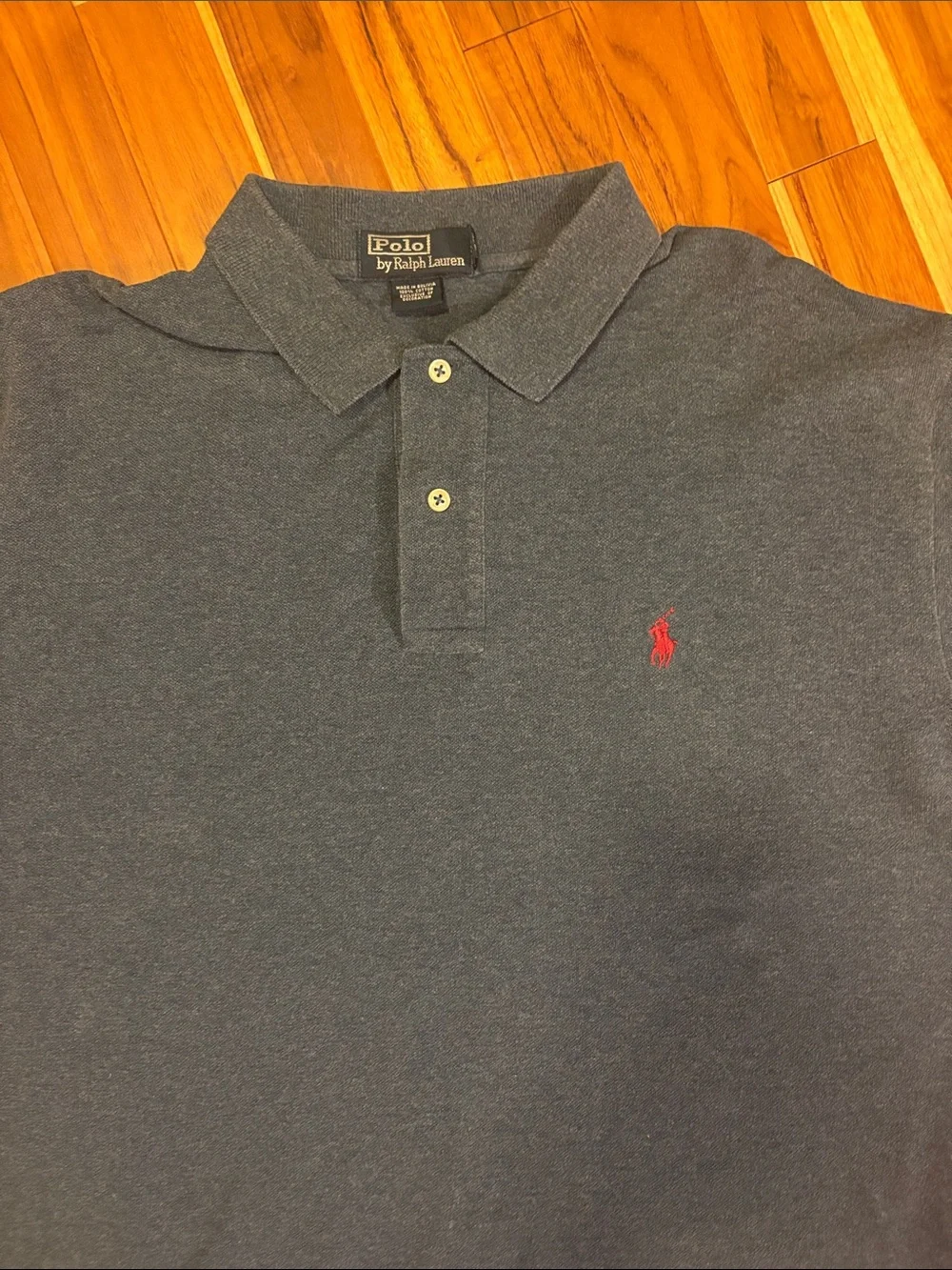 Ralph Lauren Men’s Dark Blue Polo with Red Pony Embroidery